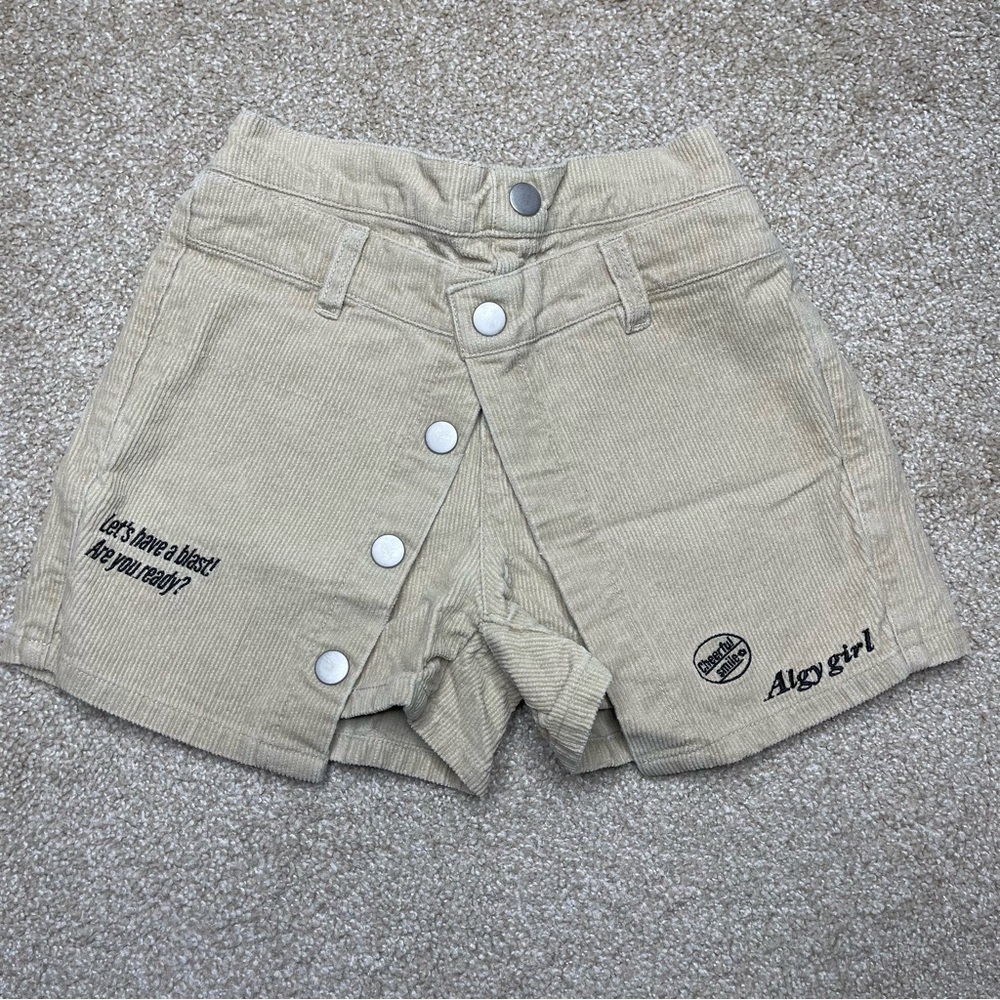 Japanese Brand ALGY Girl Corduroy Kawaii Shorts Youth Size 140-150 (10-12)